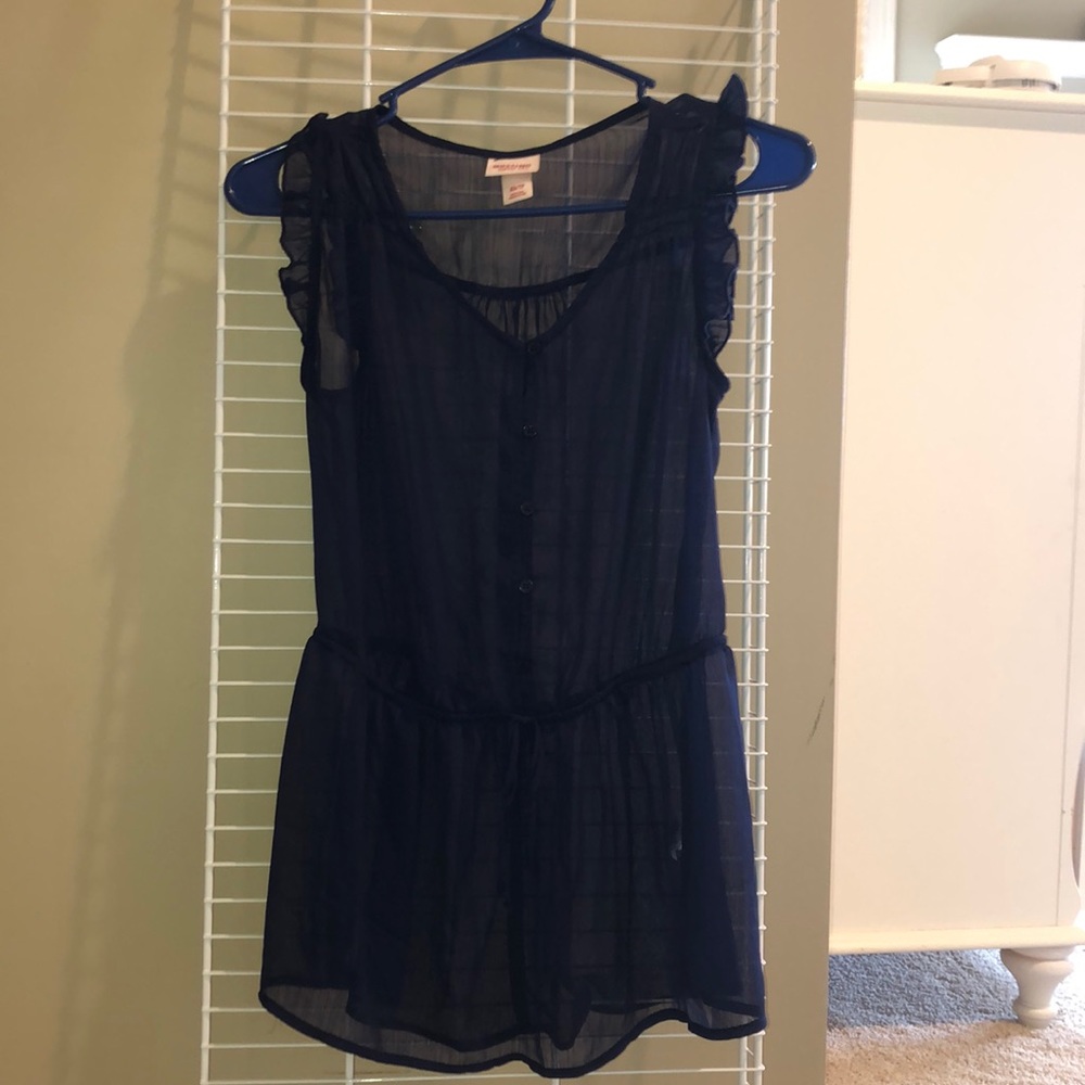 Navy blouse